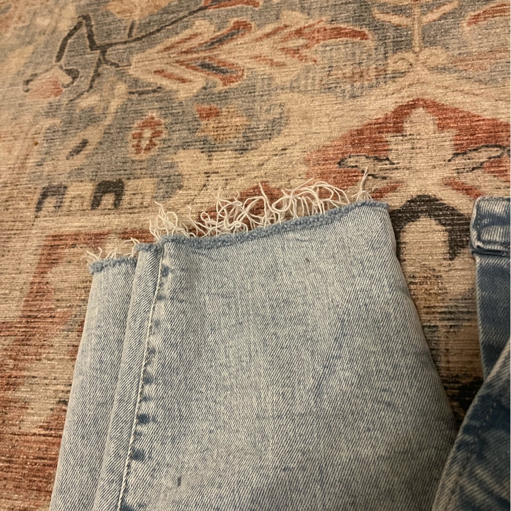 Old Navy OG Straight Raw Hem High Waist Jeans - Picture 7 of 9